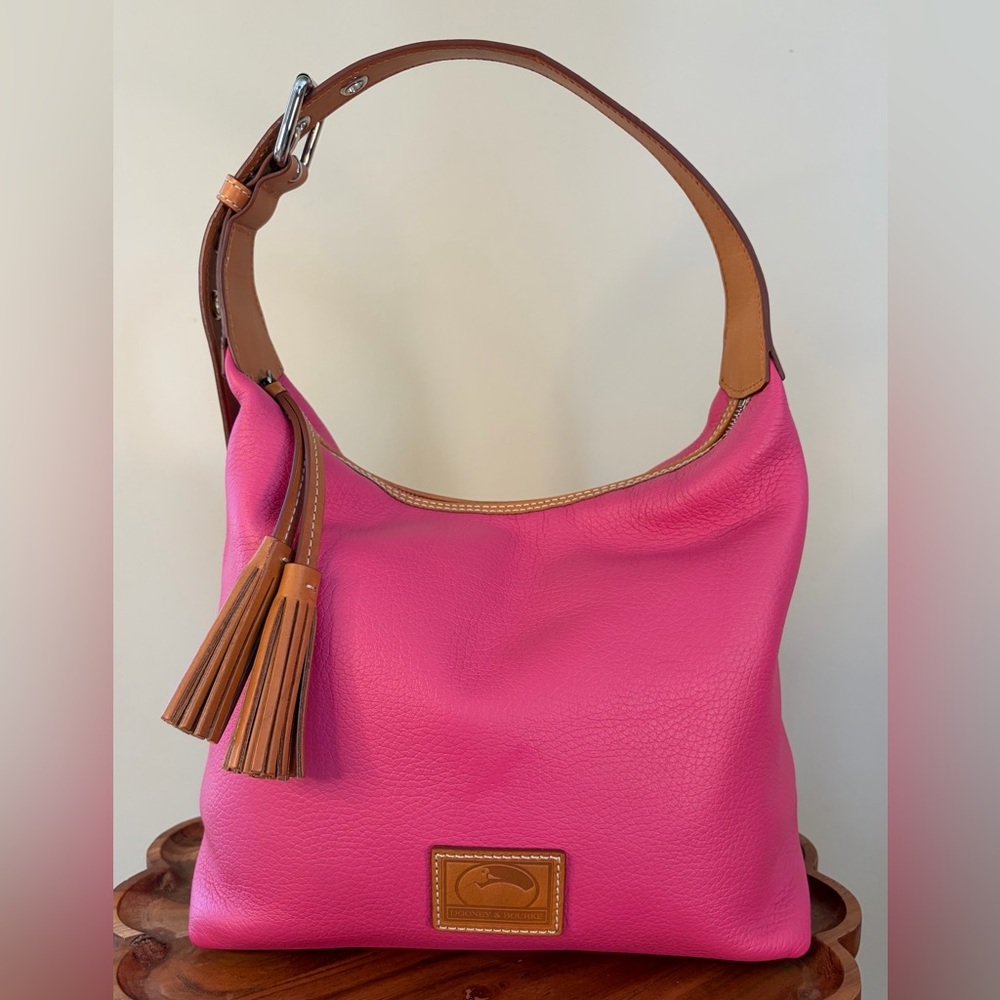 Dooney & Bourke Paige Sac Pink Pebble Grain Leather